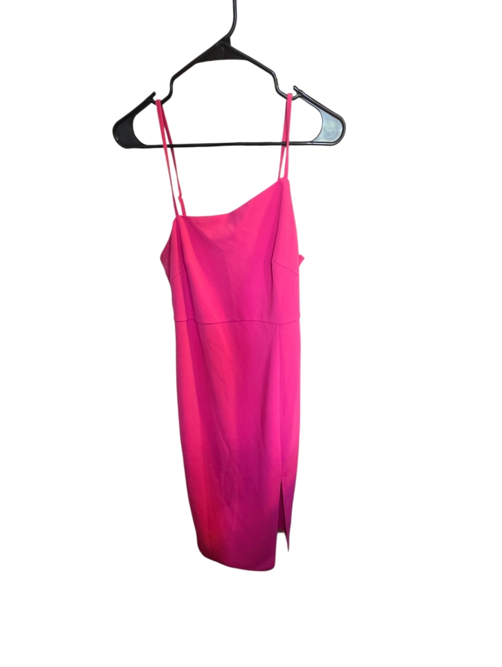 Owin Fuchsia Asymmetrical Neck Dress - Picture 4 of 5